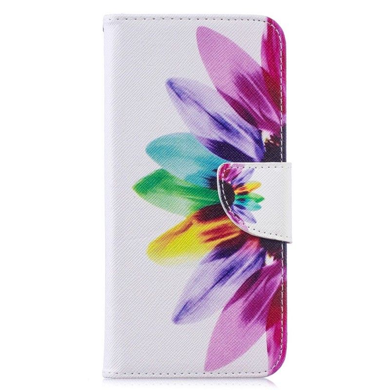 Flip Case Leren Xiaomi Redmi Note 7 Aquarelbloem