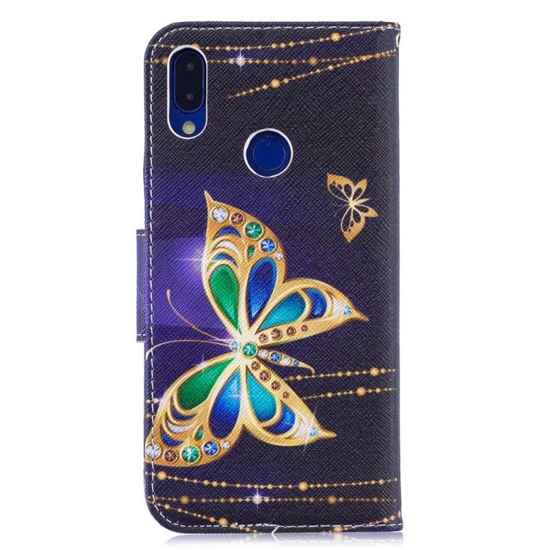 Flip Case Leren Xiaomi Redmi Note 7 Magische Vlinder