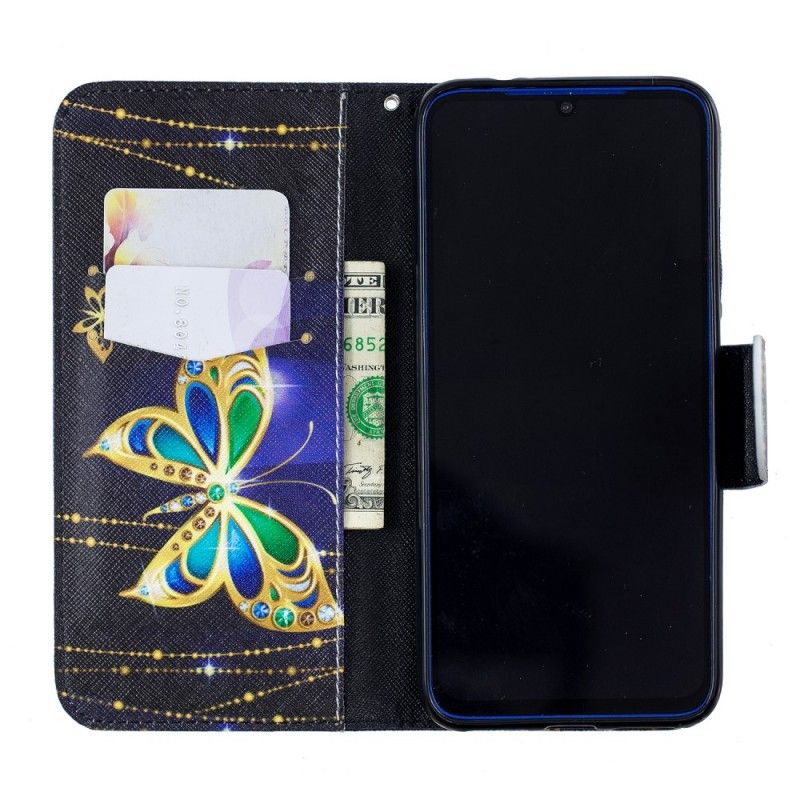 Flip Case Leren Xiaomi Redmi Note 7 Magische Vlinder