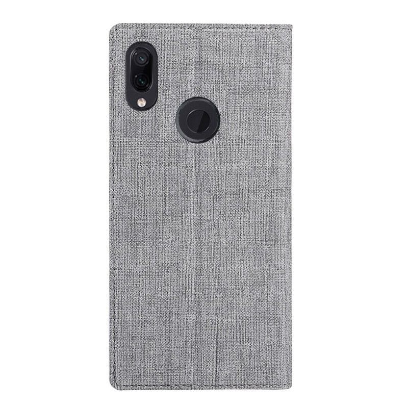 Folio-hoesje voor Xiaomi Redmi Note 7 Grijs Zwart Gestructureerd
