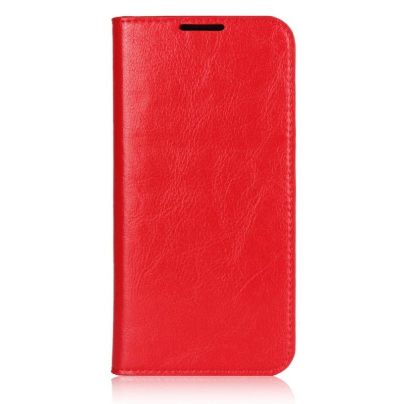 Folio-hoesje Xiaomi Redmi Note 7 Rood Zwart Echt Verouderd Leer