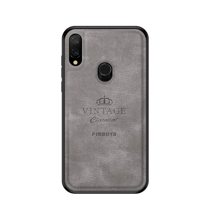 Hoesje voor Xiaomi Redmi Note 7 Grijs Zwart Eervolle Vintage