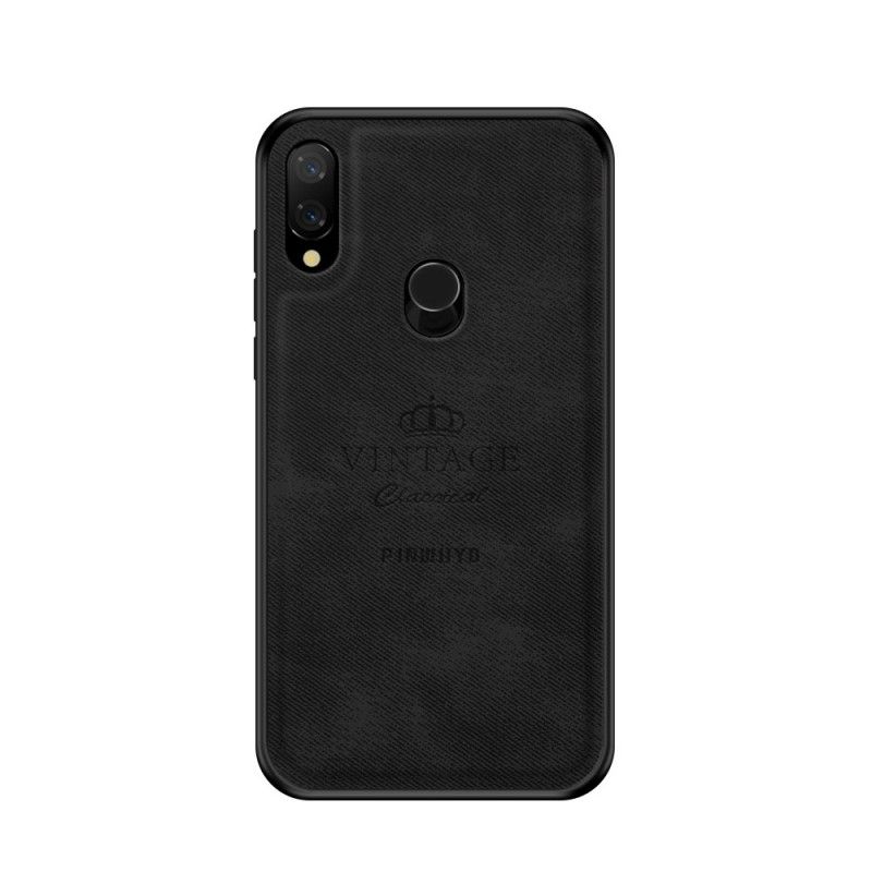 Hoesje voor Xiaomi Redmi Note 7 Grijs Zwart Eervolle Vintage