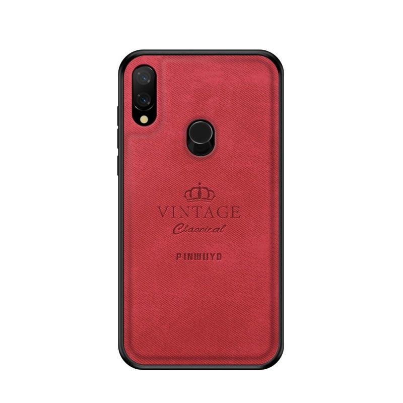 Hoesje voor Xiaomi Redmi Note 7 Grijs Zwart Eervolle Vintage