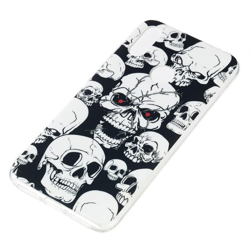 Hoesje Xiaomi Redmi Note 7 Aandacht Fluorescerende Schedels