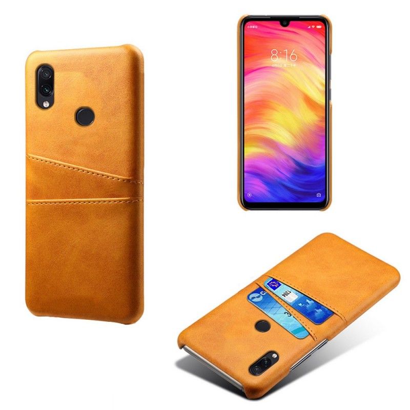 Hoesje Xiaomi Redmi Note 7 Cyaan Kaarthouder