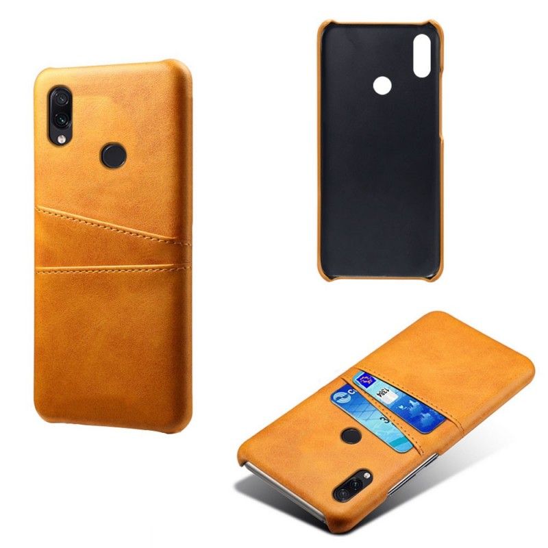 Hoesje Xiaomi Redmi Note 7 Cyaan Kaarthouder