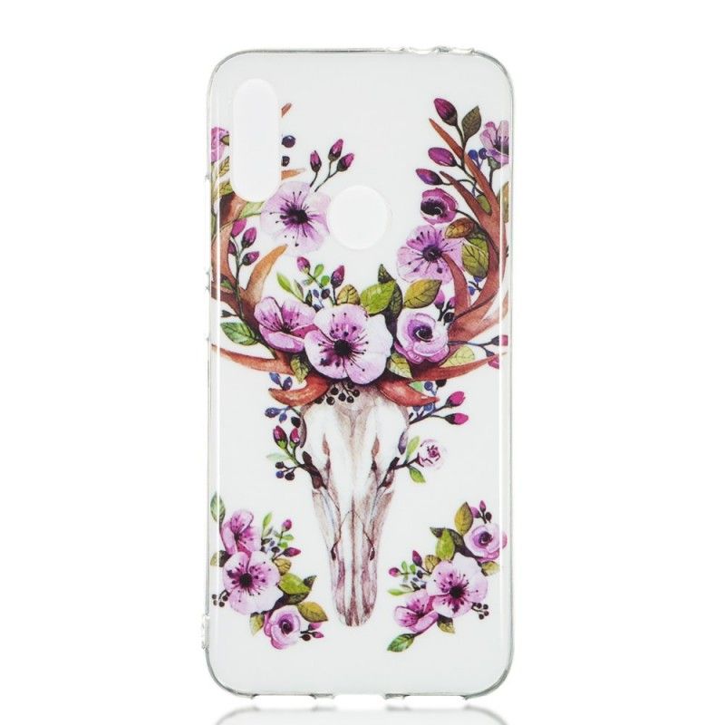 Hoesje Xiaomi Redmi Note 7 Eland Met Fluorescerende Bloemen