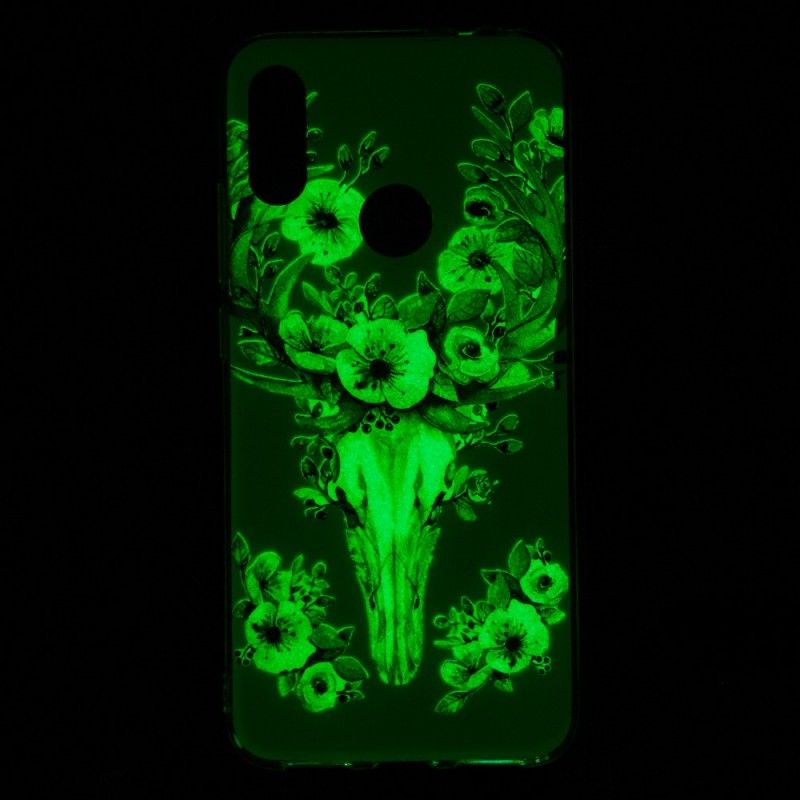 Hoesje Xiaomi Redmi Note 7 Eland Met Fluorescerende Bloemen