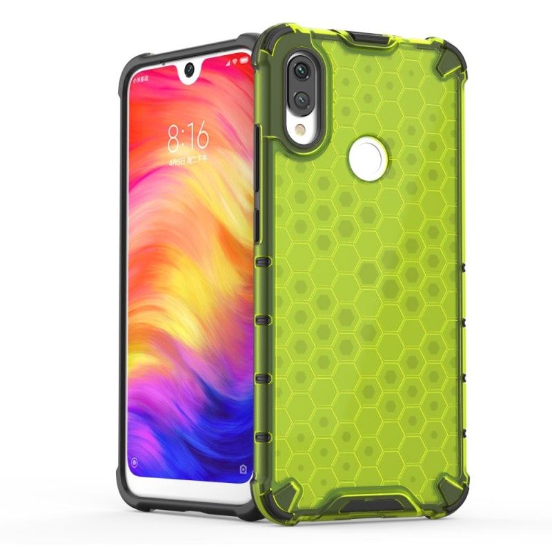 Hoesje Xiaomi Redmi Note 7 Grijs Wit Honingraatstijl