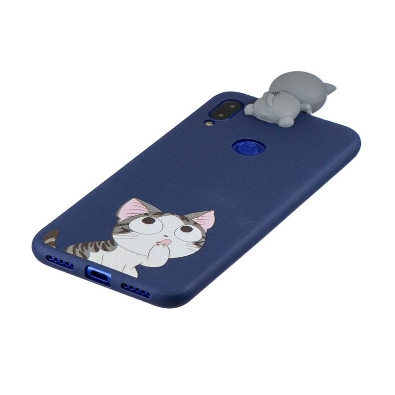Hoesje Xiaomi Redmi Note 7 Hijg De 3D Kat Naar Adem