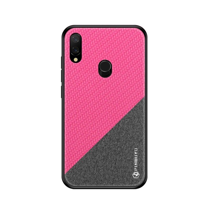 Hoesje Xiaomi Redmi Note 7 Magenta Zwart Mofi Eer-Serie