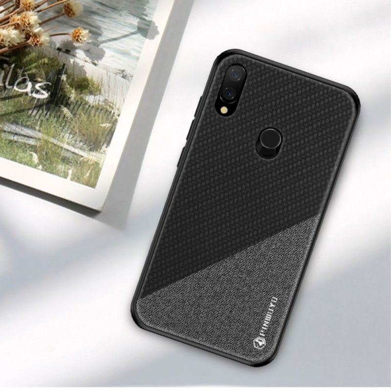 Hoesje Xiaomi Redmi Note 7 Magenta Zwart Mofi Eer-Serie