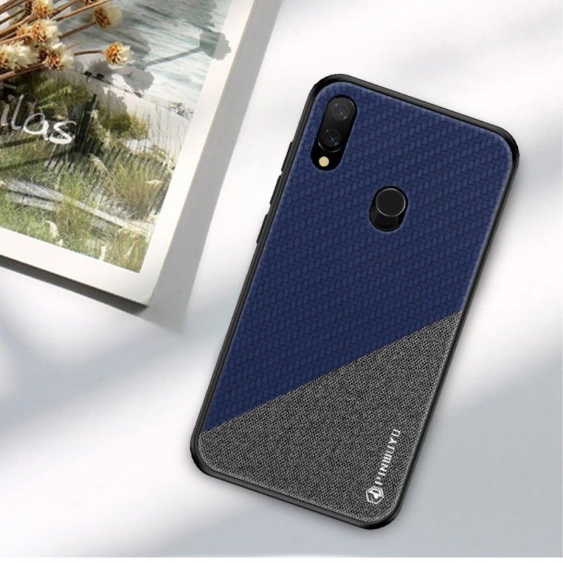 Hoesje Xiaomi Redmi Note 7 Magenta Zwart Mofi Eer-Serie