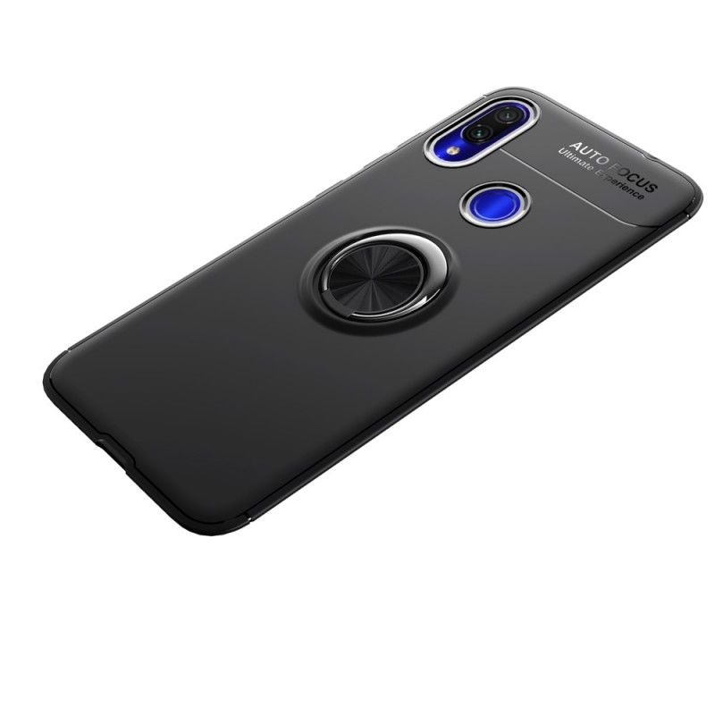 Hoesje Xiaomi Redmi Note 7 Rood Zwart Roterende Ring