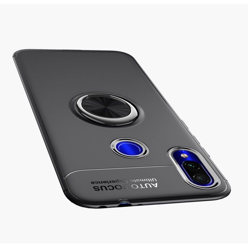Hoesje Xiaomi Redmi Note 7 Rood Zwart Roterende Ring