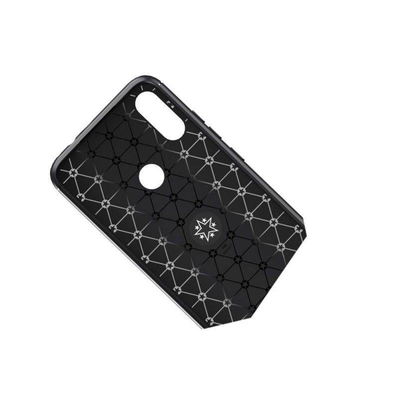 Hoesje Xiaomi Redmi Note 7 Rood Zwart Roterende Ring
