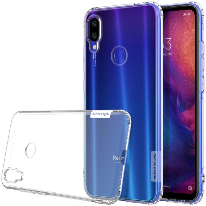 Hoesje Xiaomi Redmi Note 7 Transparant Grijs Transparant Nillkin