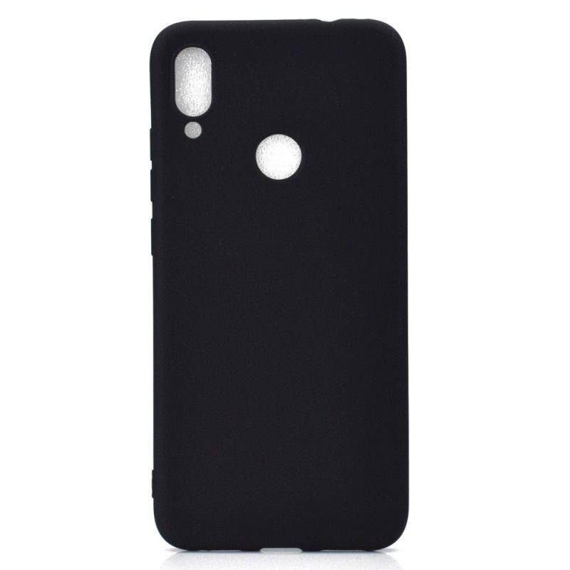 Hoesje Xiaomi Redmi Note 7 Wit Zwart Matte Siliconen
