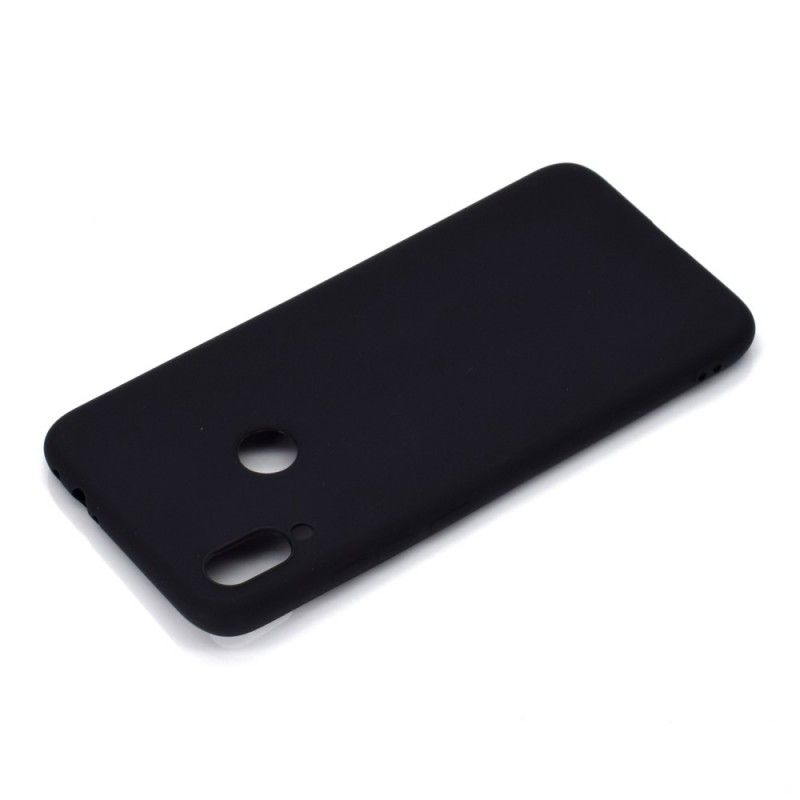 Hoesje Xiaomi Redmi Note 7 Wit Zwart Matte Siliconen