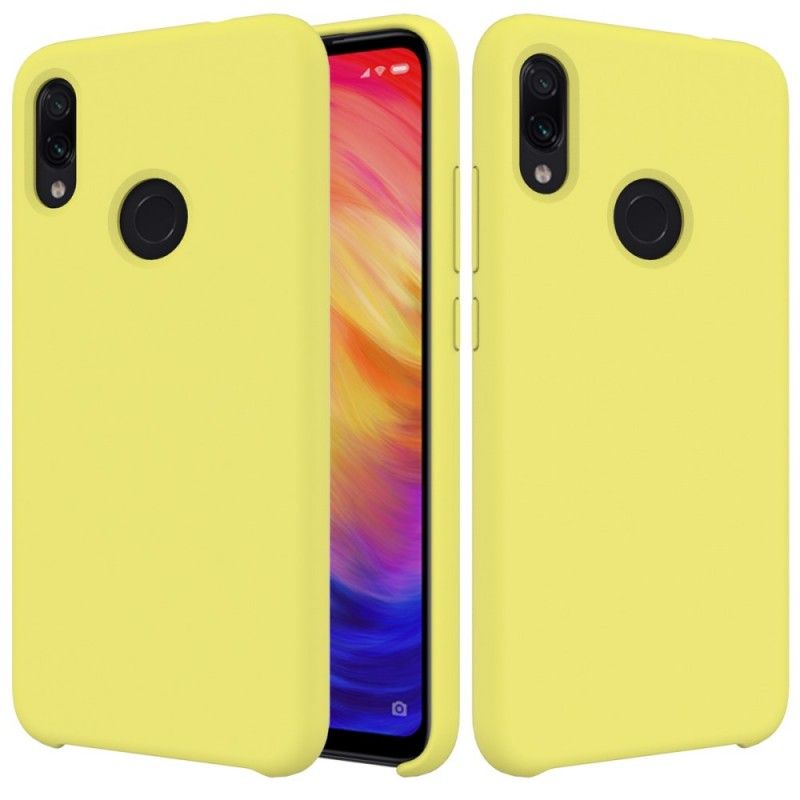 Hoesje Xiaomi Redmi Note 7 Wit Zwart Siliconenvloeistof