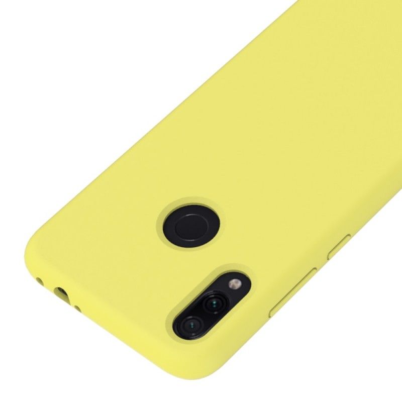 Hoesje Xiaomi Redmi Note 7 Wit Zwart Siliconenvloeistof