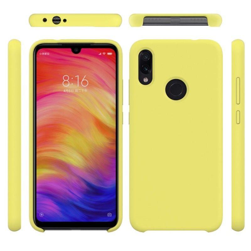 Hoesje Xiaomi Redmi Note 7 Wit Zwart Siliconenvloeistof