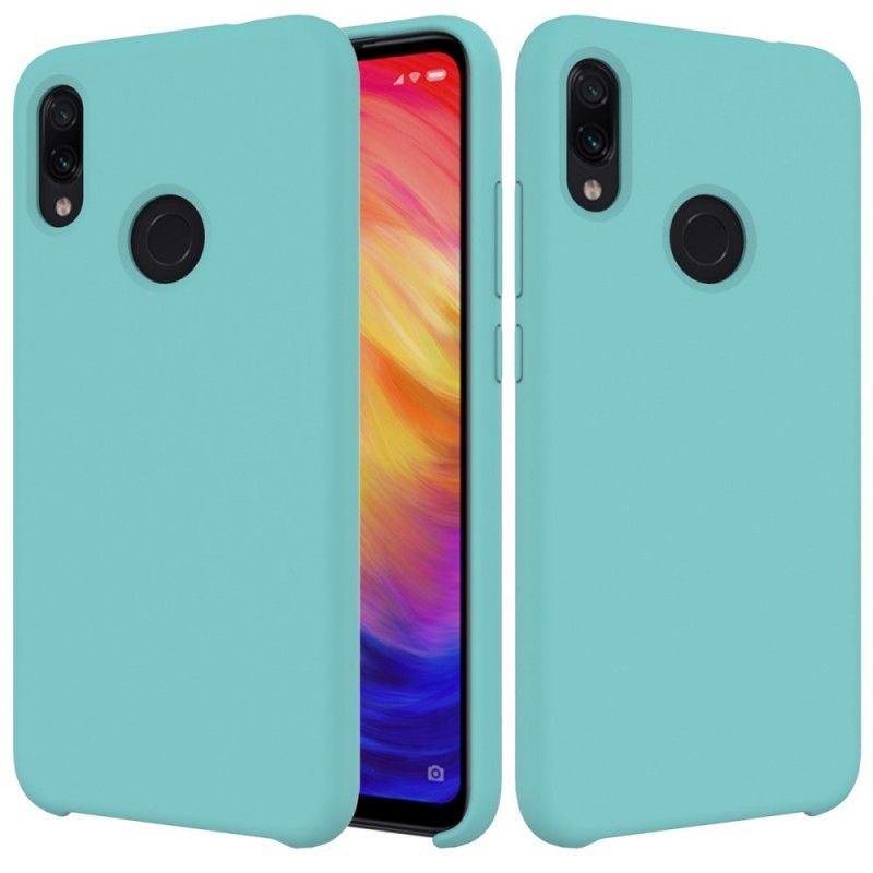 Hoesje Xiaomi Redmi Note 7 Wit Zwart Siliconenvloeistof