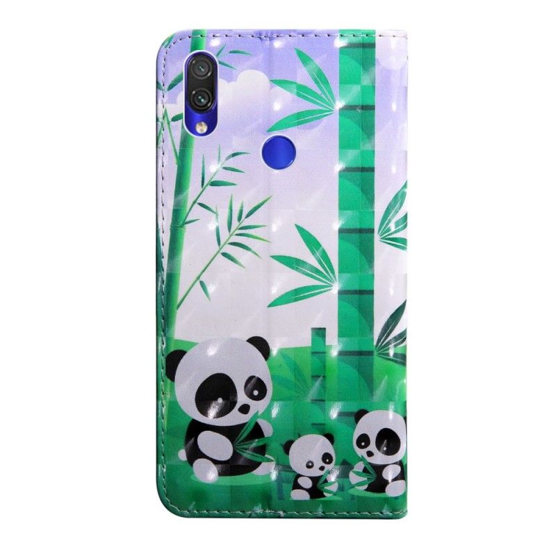 Leren Hoesje voor Xiaomi Redmi Note 7 Octaaf Moeder En Anne De Panda'S