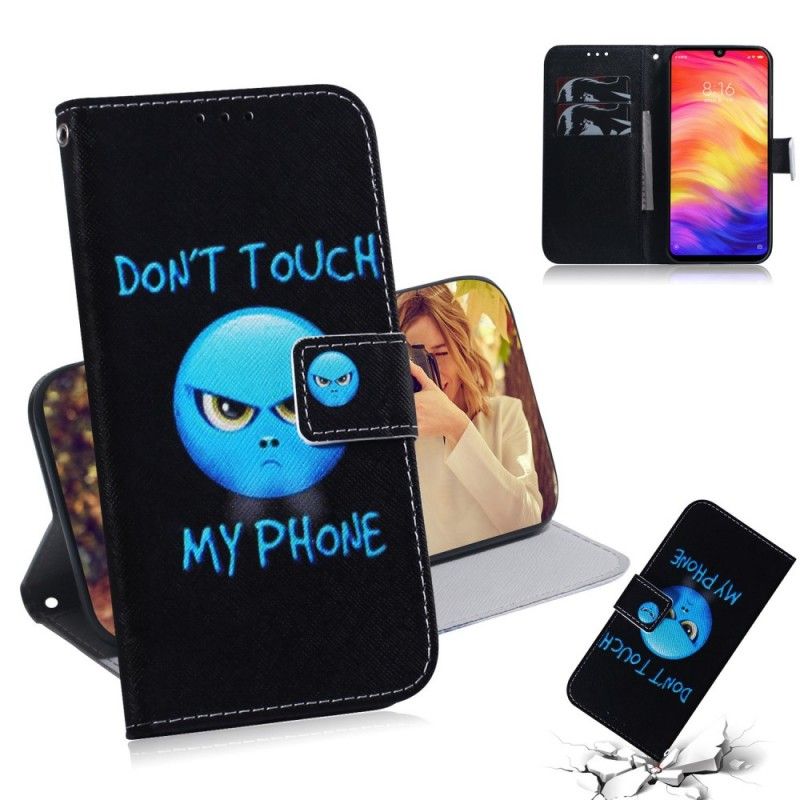 Leren Hoesje Xiaomi Redmi Note 7 Emoji-Telefoon