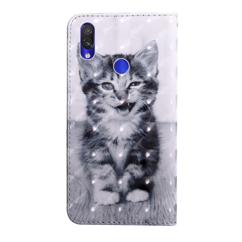 Leren Hoesje Xiaomi Redmi Note 7 Negeer Het Kitten