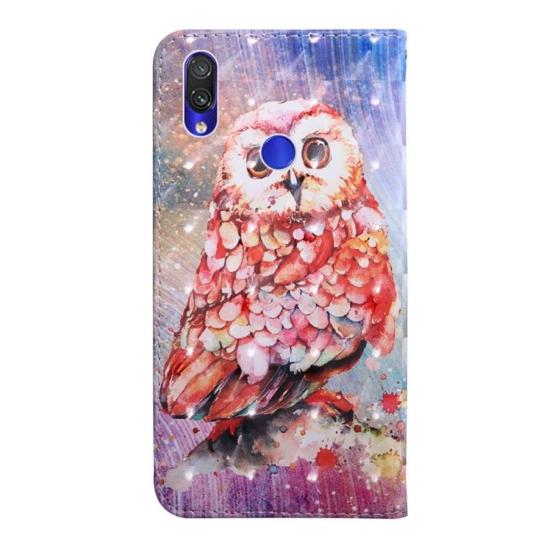 Leren Hoesje Xiaomi Redmi Note 7 Ontkiem De Uil