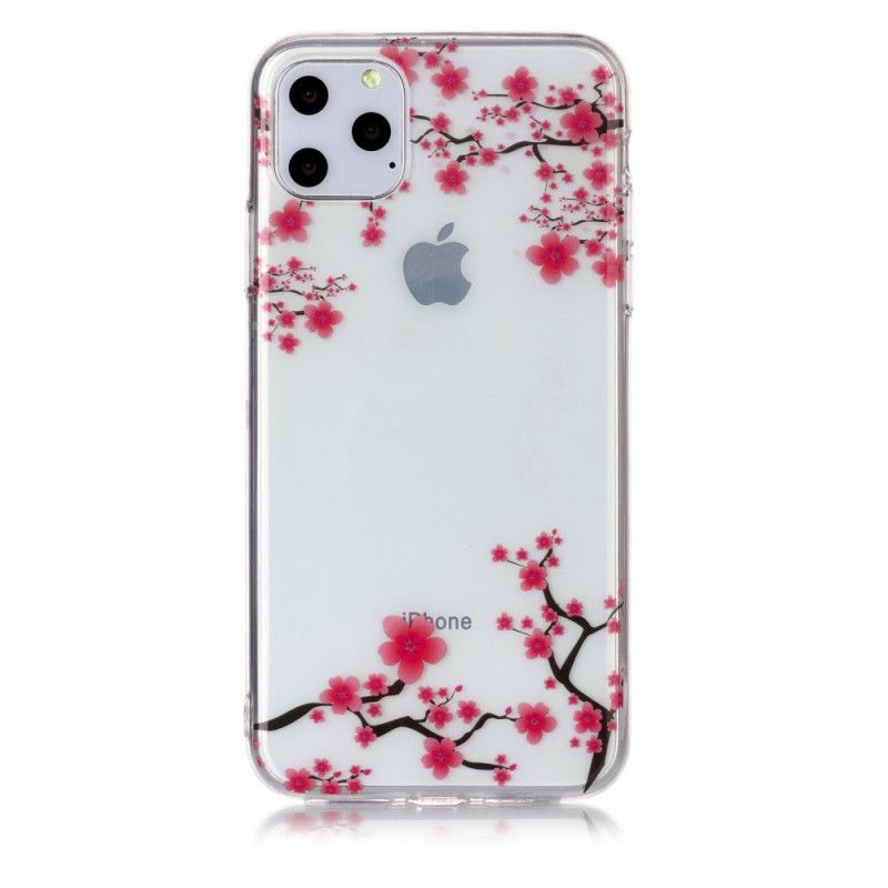 Cover Hoesje iPhone 11 Pro Max Telefoonhoesje Transparant Bloeiende Boom