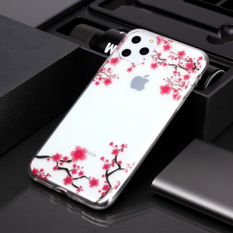 Cover Hoesje iPhone 11 Pro Max Telefoonhoesje Transparant Bloeiende Boom