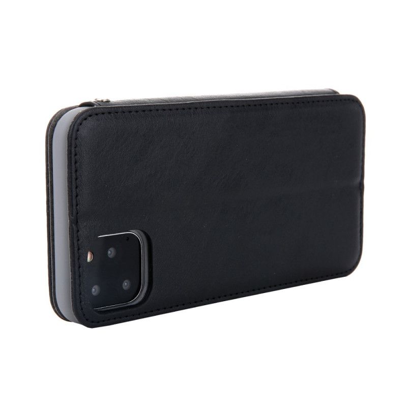 Folio-hoesje voor iPhone 11 Pro Max Bruin Finesse Leerstijl
