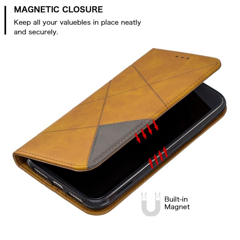 Folio-hoesje voor iPhone 11 Pro Max Grijs Zwart Kunstenaarsstijl
