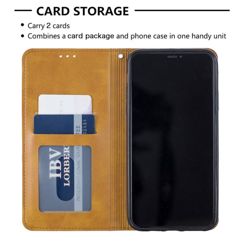 Folio-hoesje voor iPhone 11 Pro Max Grijs Zwart Kunstenaarsstijl