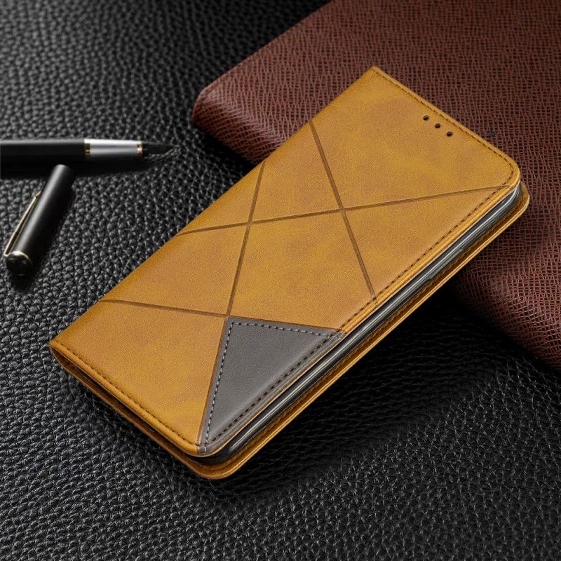 Folio-hoesje voor iPhone 11 Pro Max Grijs Zwart Kunstenaarsstijl