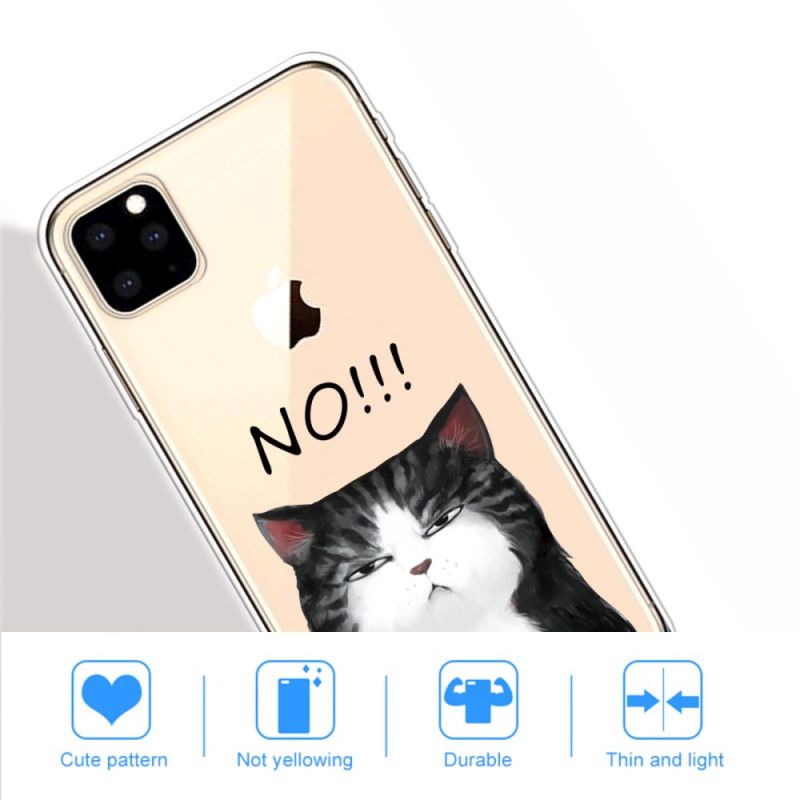 Hoesje iPhone 11 Pro Max De Kat Die Nee Zegt