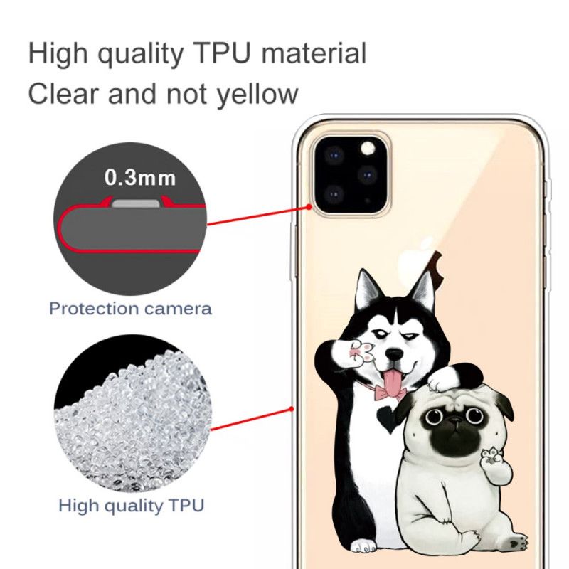 Hoesje iPhone 11 Pro Max Grappige Honden