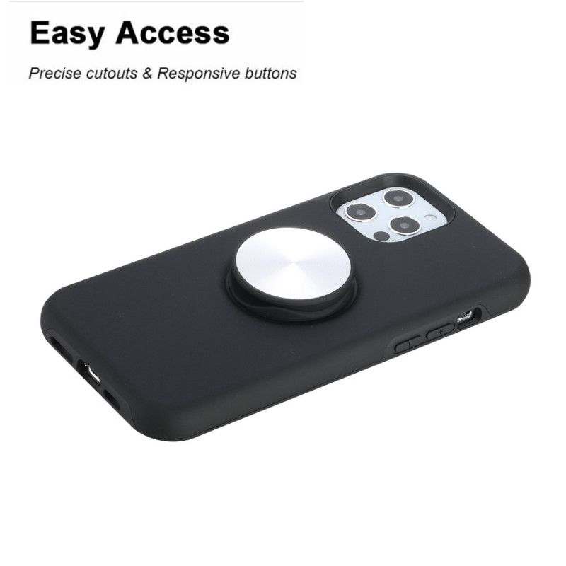 Hoesje iPhone 11 Pro Max Rood Zwart Magnetische Verwijderbare Media