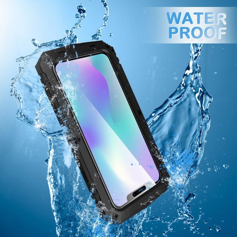 Hoesje iPhone 11 Pro Max Rood Zwart Super Resistent Waterdicht