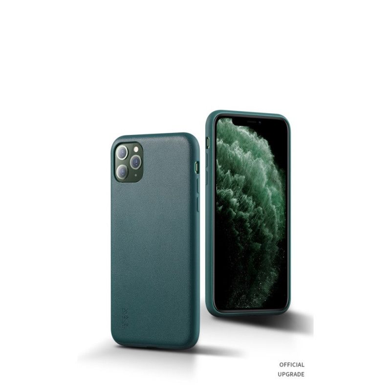 Hoesje voor iPhone 11 Pro Max Oranje Zwart X-Niveau Leerstijl