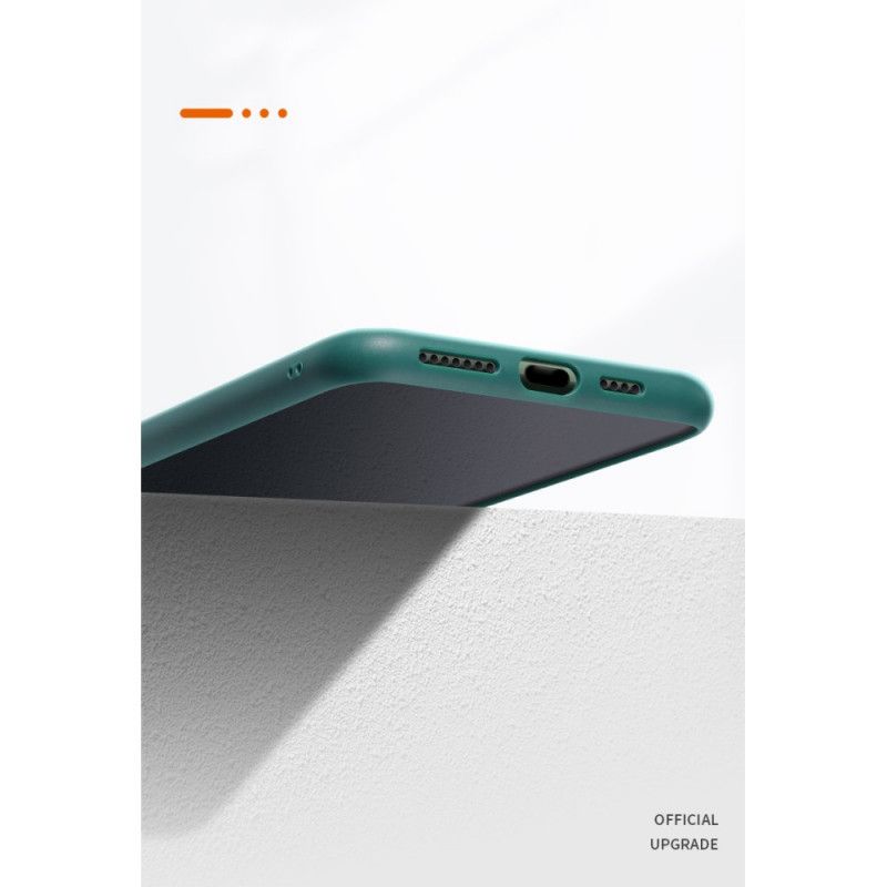Hoesje voor iPhone 11 Pro Max Oranje Zwart X-Niveau Leerstijl