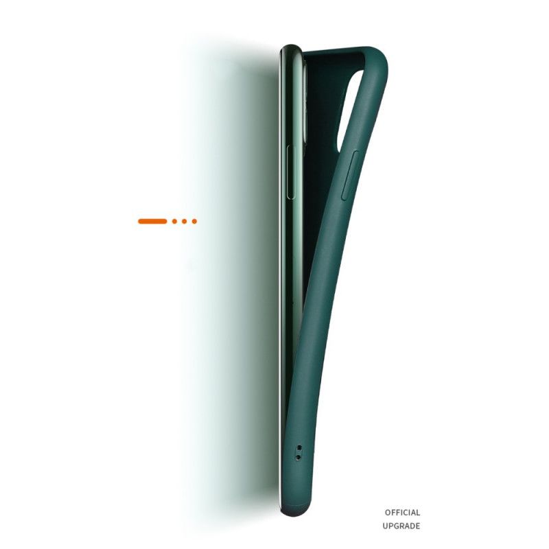 Hoesje voor iPhone 11 Pro Max Oranje Zwart X-Niveau Leerstijl