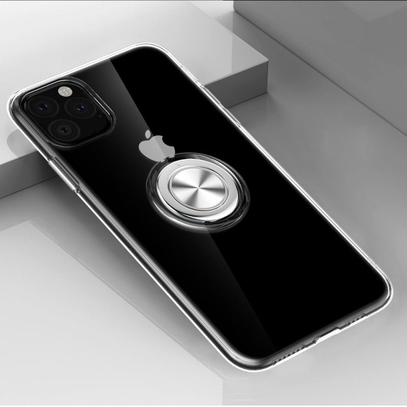 Hoesje voor iPhone 11 Pro Max Transparant Zwart Transparant Met Draagring
