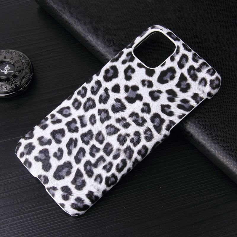 Hoesje voor iPhone 11 Pro Max Wit Luipaardhuideffect