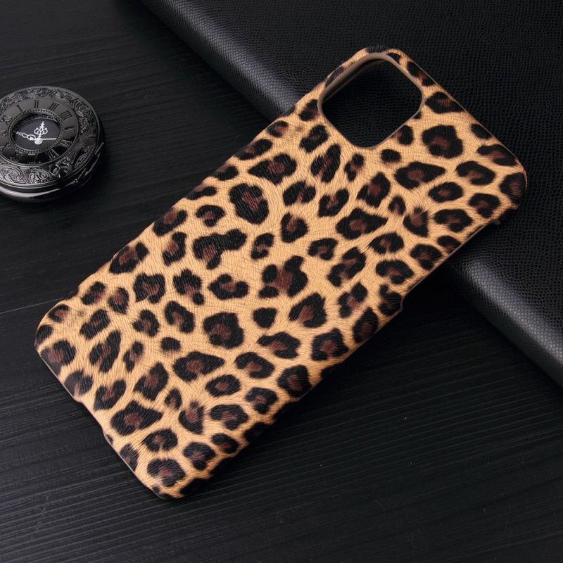 Hoesje voor iPhone 11 Pro Max Wit Luipaardhuideffect
