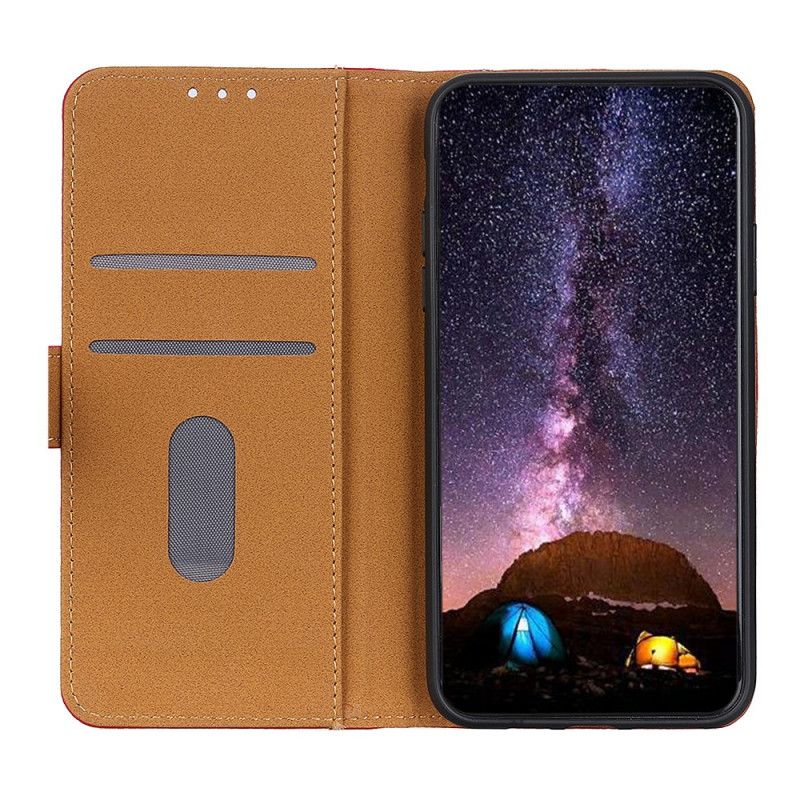 Leren Hoesje iPhone 11 Pro Max Naden In Lychee-Leereffect