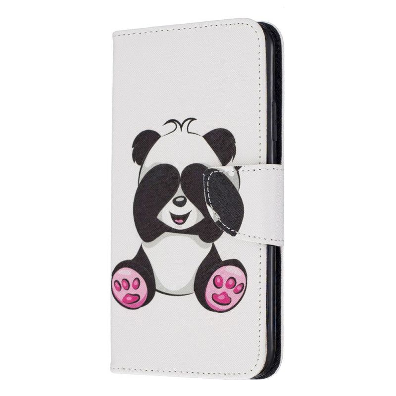 Leren Hoesje iPhone 11 Pro Max Telefoonhoesje Leuke Panda